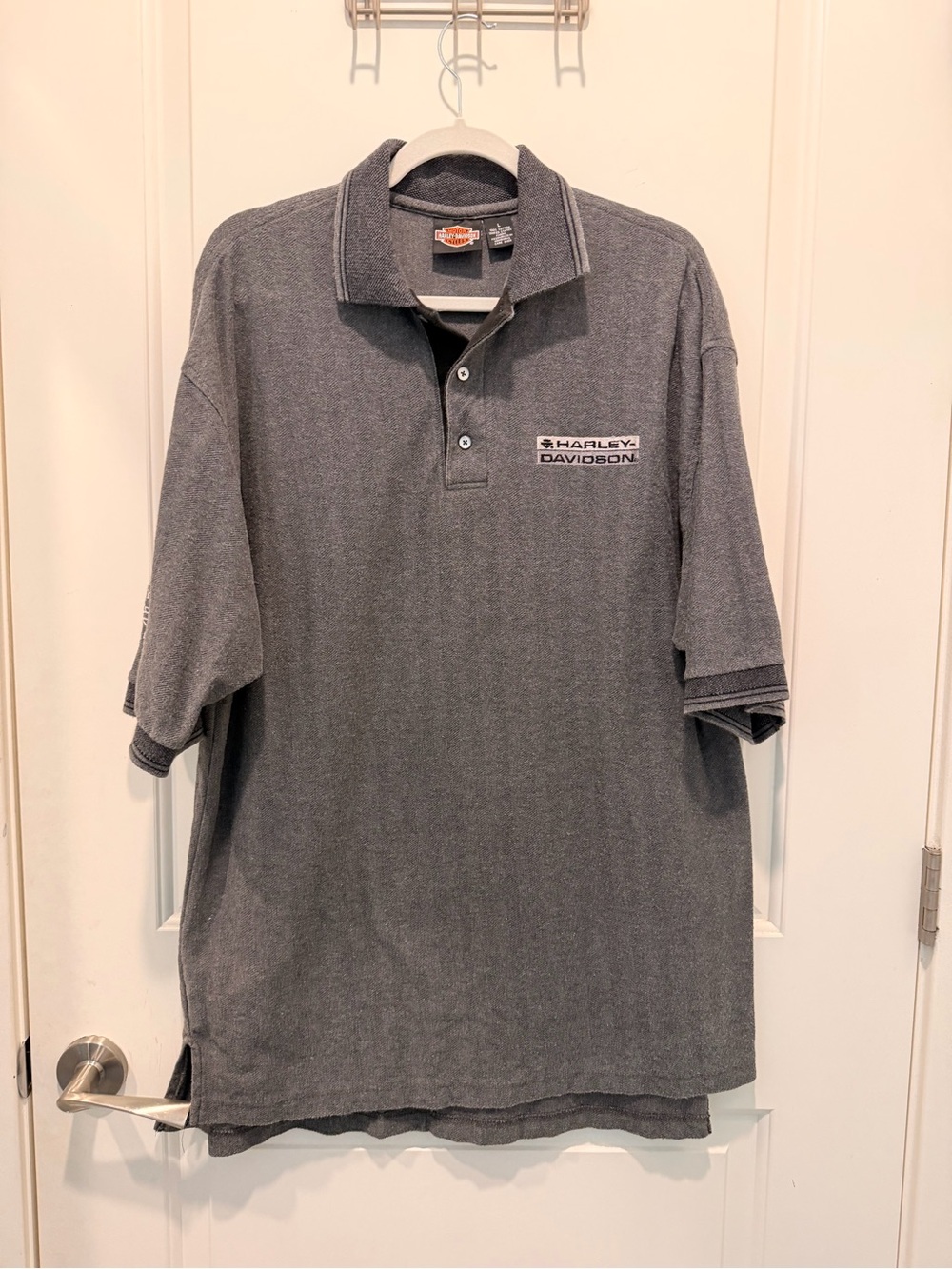 Harley-Davidson Bartels
Marina Del Rey CA Gray Polo Shirt Men's Large